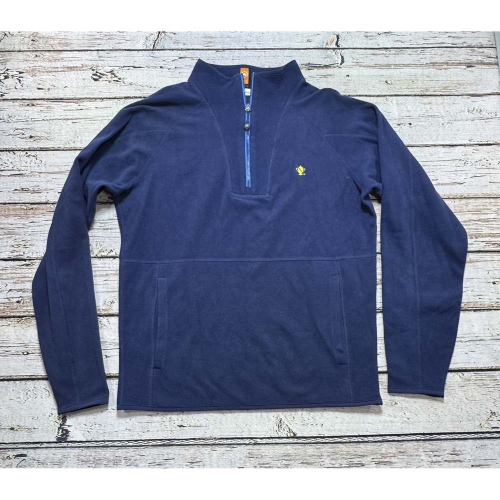 Peter Millar Mens 1/4 Zip Fleece Pullover Sweater Golf Long Sleeve M Gulph Mills